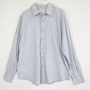 Levi's Shirt Mens Large Western Cowboy Rodeo Pearl Snap Light Blue Long Sleeve